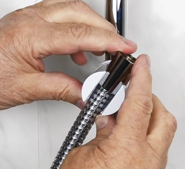 Fitting a shower accessory