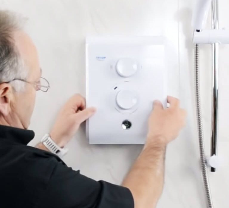 Installing a replacement electric shower