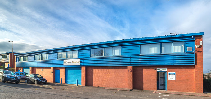 The Shower Doctor HQ in Wester Hailes Industrial Estate in Edinburgh